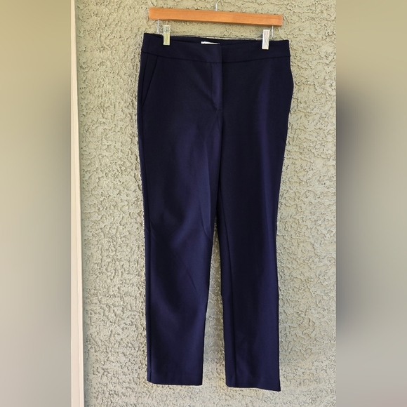 Rachel Zoe Pants - Rachel Zoe Navy Straight-Leg Women’s Dress Pants